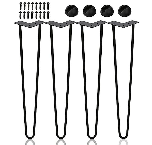 Clanmacy Tischbein 4x Tischbeine Hairpin Legs für Kommode - 15-72cm günstig online kaufen