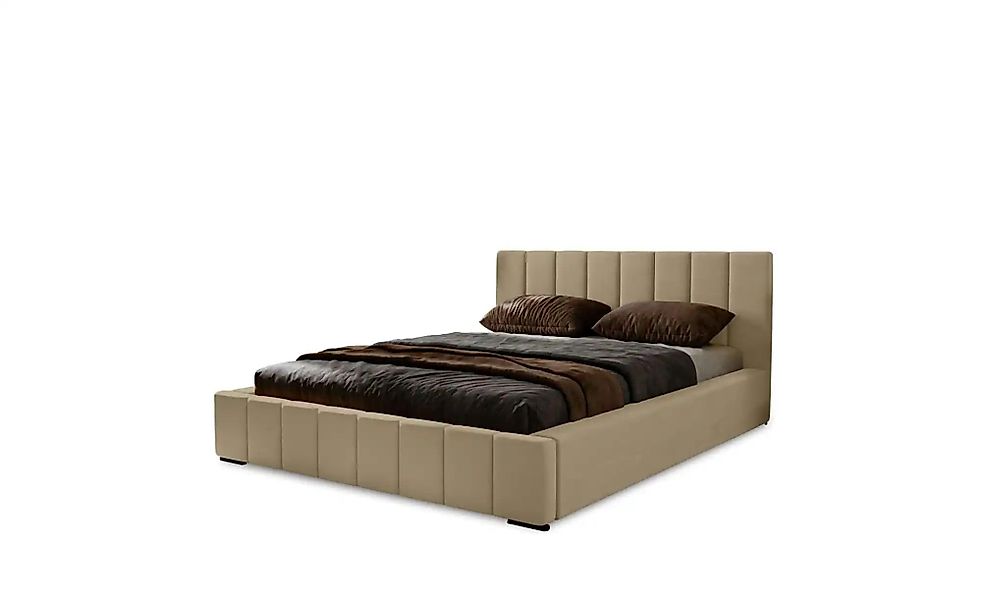 Polsterbett mit Stauraum  Nelia ¦ braun ¦ Maße (cm): B: 135 H: 100 Betten > günstig online kaufen