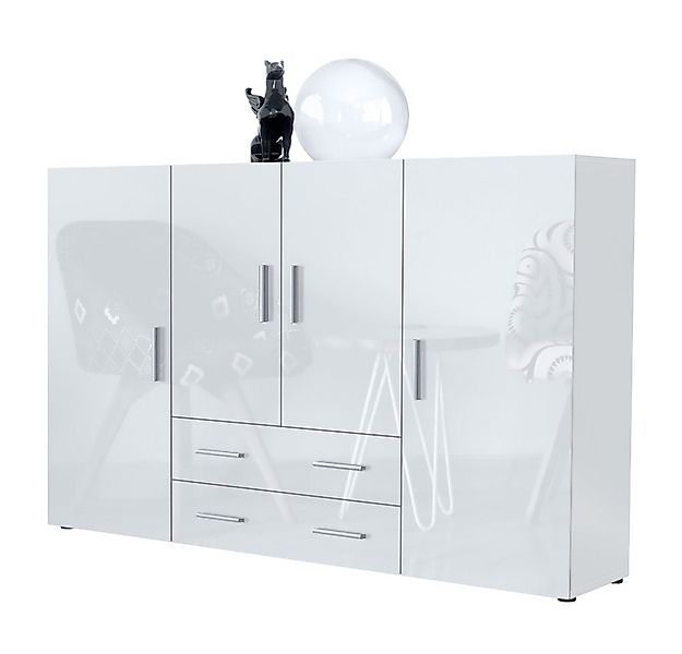 Vladon Highboard Nora (Anrichte mit 2 Schubladen, und 4 Türen mit insgesamt günstig online kaufen