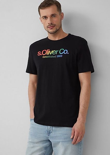 s.Oliver Kurzarmshirt T-Shirt mit Pride-Motiv günstig online kaufen