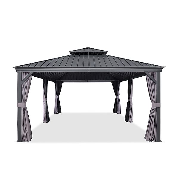PURPLE LEAF Pavillon Außenbereich Alu Gartenpavillon günstig online kaufen