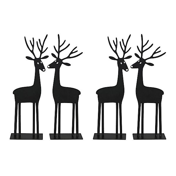 Posiwio Dekoobjekt 4tlg. Hirsch ERIK schwarz günstig online kaufen