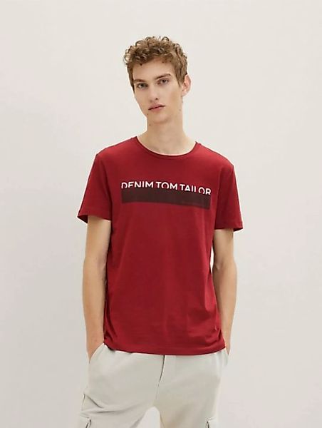 TOM TAILOR Denim T-Shirt Dreierpack T-Shirt mit Print (im Dreierpack) günstig online kaufen