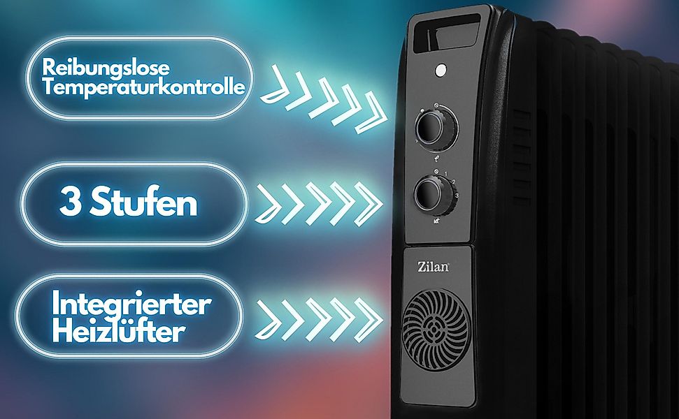 Zilan Ölradiator ZLN-1956, 2500 W, 9 günstig online kaufen