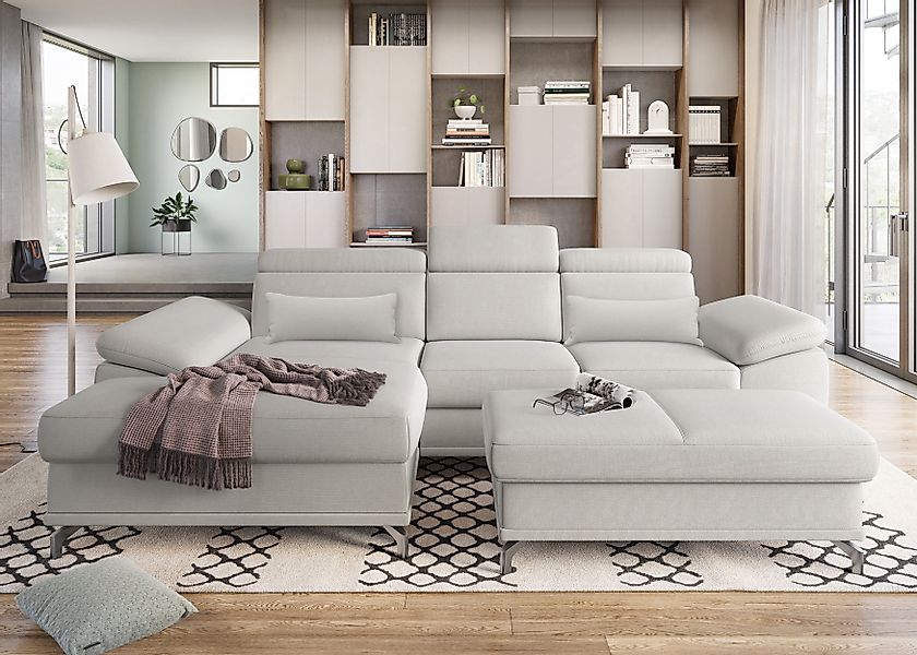 sit&more Ecksofa Cabrio L-Form, mit Sitztiefenverstellung, günstig online kaufen