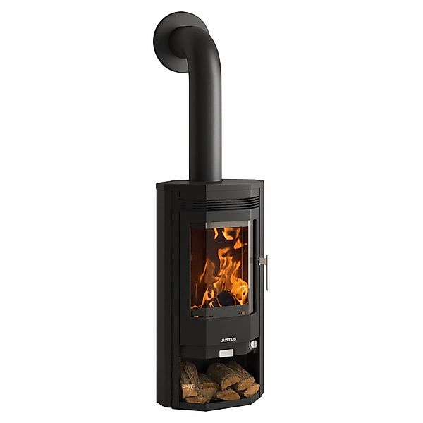 Justus Kaminofen Justus Usedom 5 Dauerbrand sta Stahl Schwarz 5,5 kW günstig online kaufen