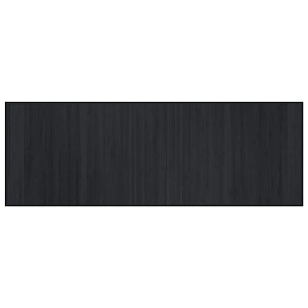 vidaXL Teppich Rechteckig Schwarz 70x200 cm Bambus 376870 günstig online kaufen