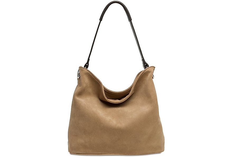 Caspar Schultertasche Damen Veloursleder Handtasche Klassisch - PREMIUM LIN günstig online kaufen