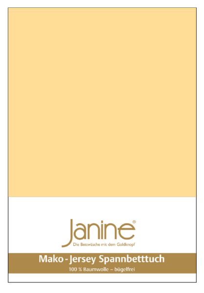 Janine Spannbettlaken Spannbetttuch Mako Feinjersey, Jersey, günstig online kaufen