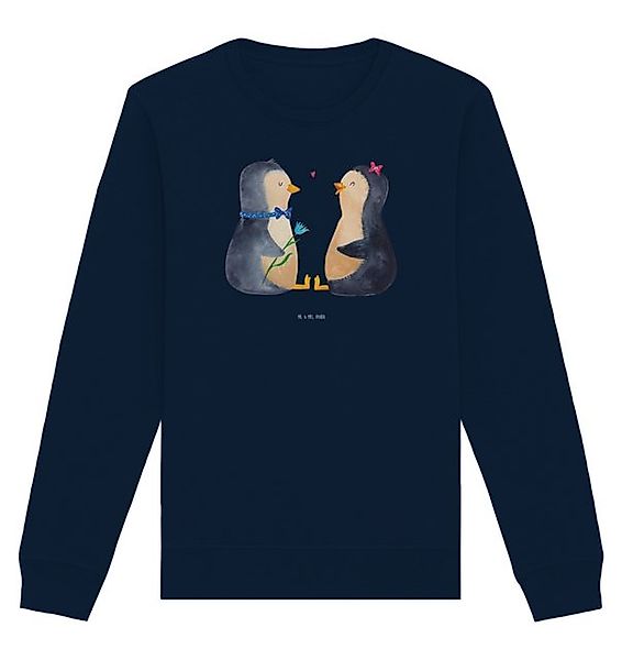 Mr. & Mrs. Panda Longpullover Größe XXL Pinguin Pärchen - French Navy - Ges günstig online kaufen