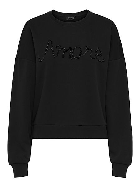 ONLY Sweatshirt ONLJENNA L/S O-NECK EMB. günstig online kaufen