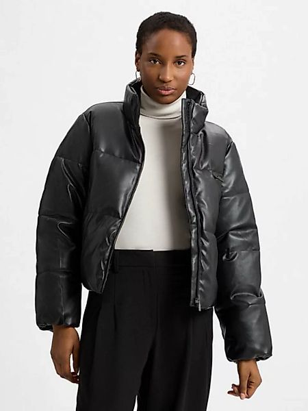 Pegador Winterjacke Pegador Faux Leather Puffer Jacket günstig online kaufen