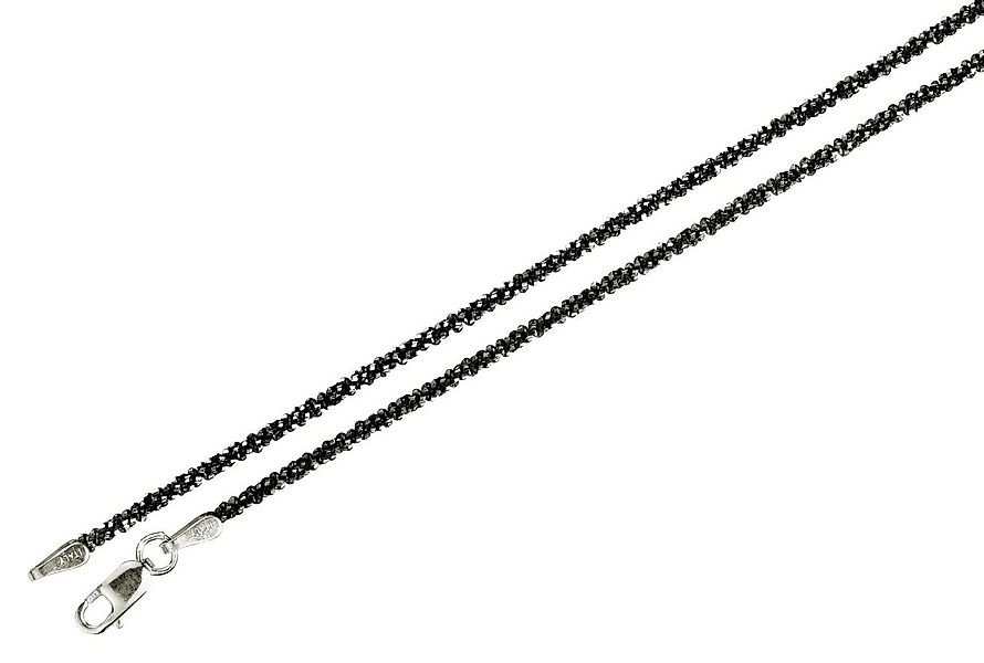 SILBERMOOS Statementkette Diamantierte Criss-Cross-Kette geschwärzt, 925 St günstig online kaufen