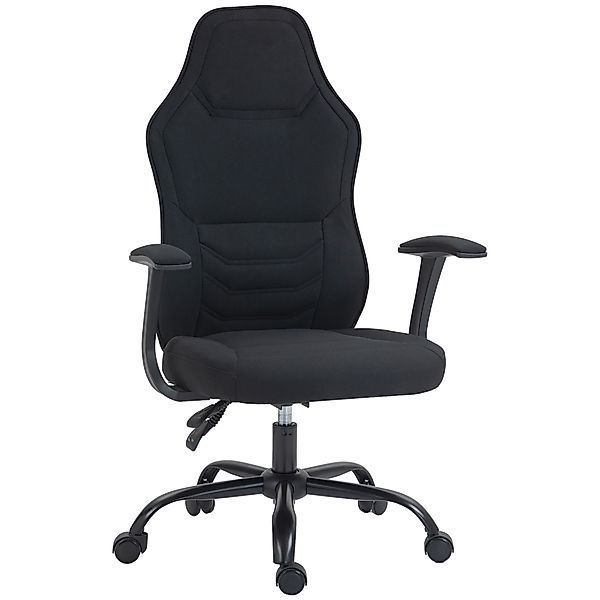 HOMCOM Gaming Chair Gamer Ergonomischer Bürostuhl mit verstellbarer Rückenl günstig online kaufen