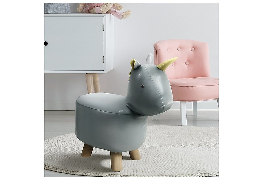 HTI-Living Stehtier Hocker für Kinder Tiermotiv Einhorn, Sitzhocker Reittie günstig online kaufen