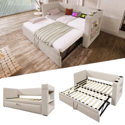 STILVORA Polsterbett Polsterbett 90x190 mit USB günstig online kaufen