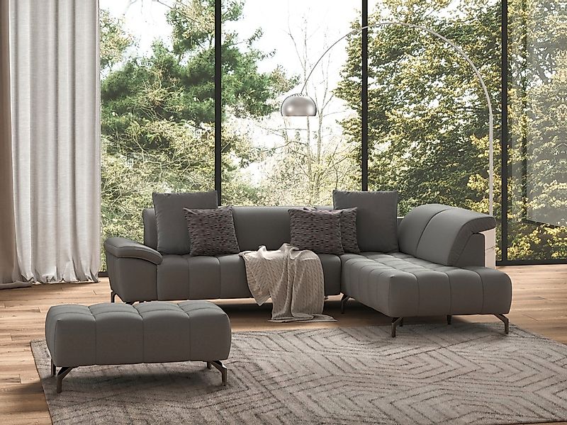 sit&more Ecksofa »Cool L-Form«, wahlweise mit Kopfteilverstellung und Vorzi günstig online kaufen