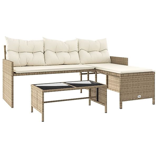vidaXL Loungesofa Gartensofa in L-Form mit günstig online kaufen