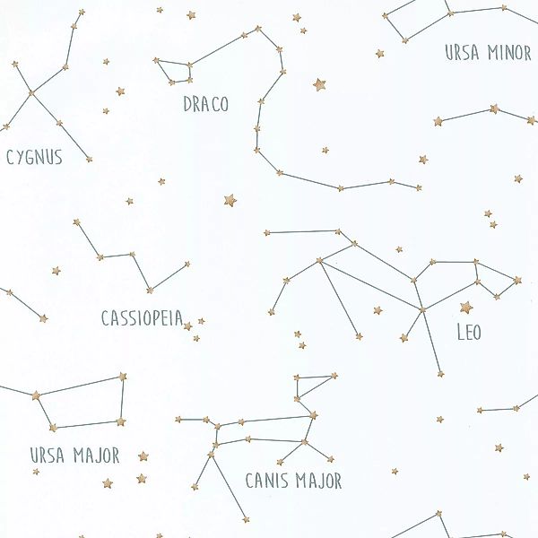 Caselio Tapete Our Planet Sternbilder Weiß günstig online kaufen