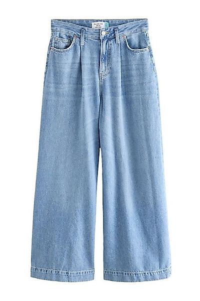Next Weite Jeans Weite Palazzo-Jeans aus 100 % Baumwolle (1-tlg) günstig online kaufen