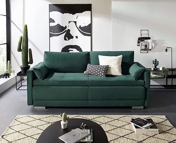 INOSIGN Schlafsofa Berlin, mit Boxspringaufbau, Bettfunktion & Bettkasten, günstig online kaufen