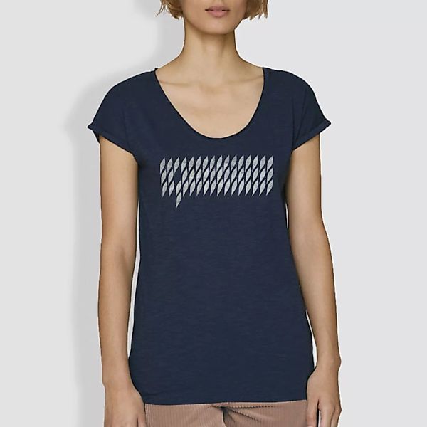 Damen T-shirt "Tropfen", Navy günstig online kaufen