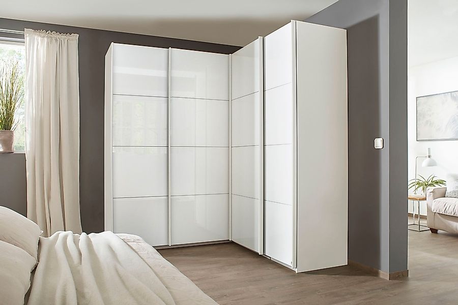 rauch Schwebetürenschrank "Schrank Garderobe Eckkleiderschrank QUADRA Front günstig online kaufen