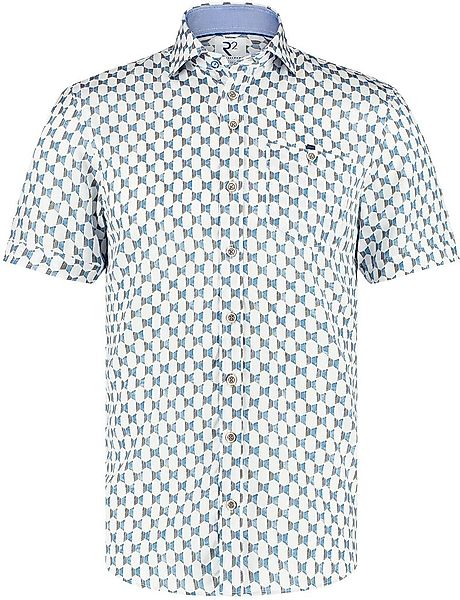 R2 Hemd Shortsleeve Mehari Doors Blau - Größe 37 günstig online kaufen