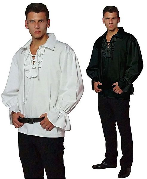 Maylynn Piraten-Kostüm Piratenhemd Rüschenhemd Mittelalter Hemd Baumwolle günstig online kaufen