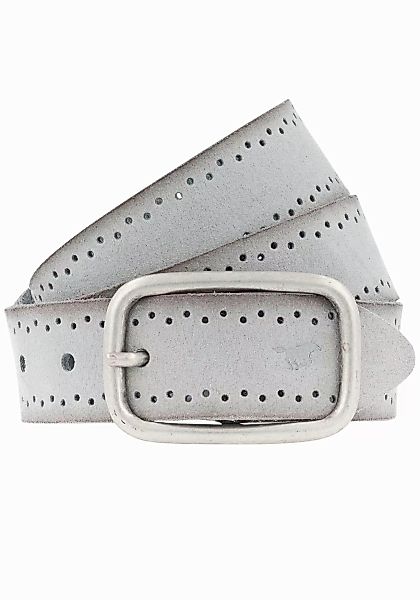 MUSTANG Ledergürtel, Robustes, genarbtes Rindsleder mit Lochstanzung, 3,5 c günstig online kaufen