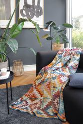 Biederlack Wohndecke "Nomad" mit geketteltem Zierstich, Kuscheldecke günstig online kaufen