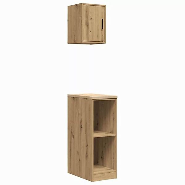 vidaXL Aktenschrank Garagenschränke 2 Stk Artisan-Eiche Holzwerkstoff günstig online kaufen