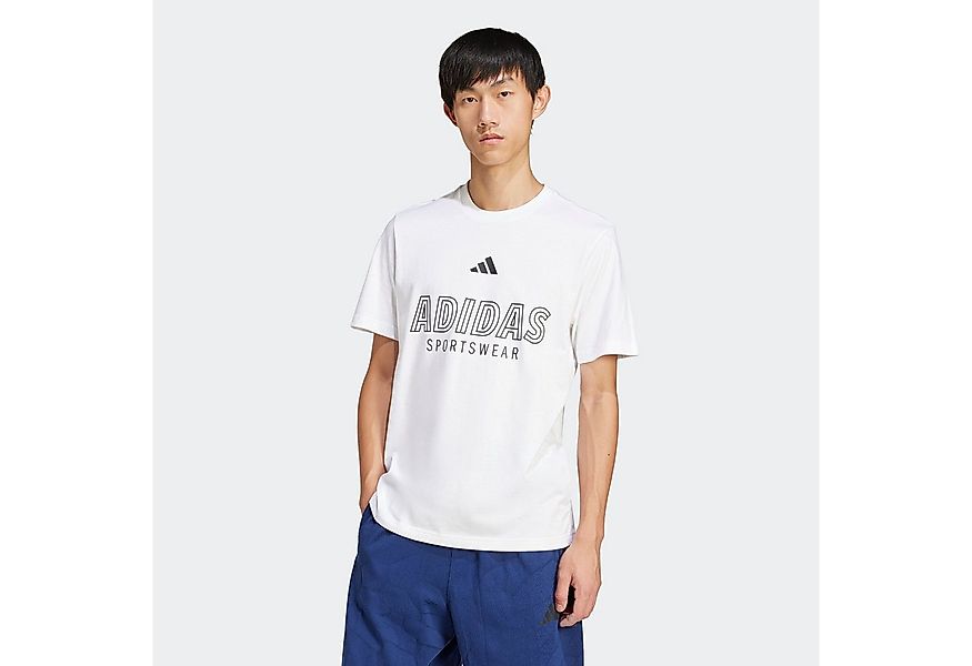 adidas Sportswear T-Shirt HOUSE OF TIRO LINEAR GRAPHIC günstig online kaufen