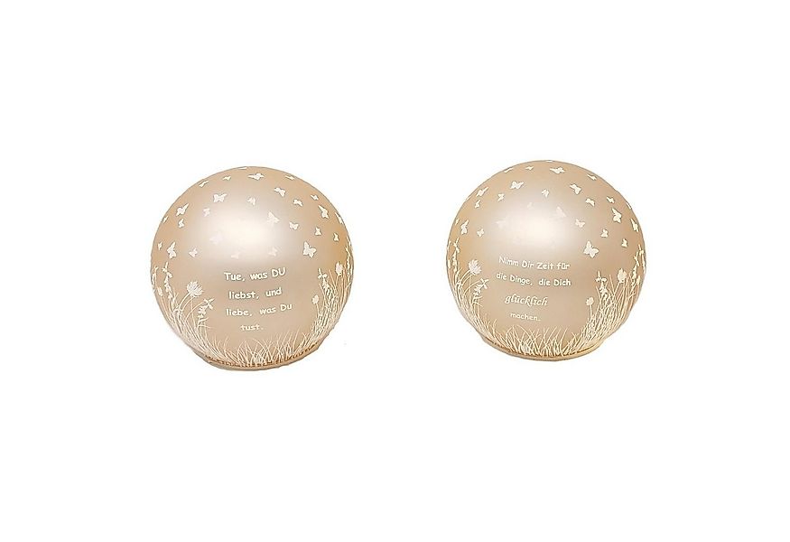 formano Kugelleuchte Sprüche, Farbe: Orange, Motiv: Sprüche günstig online kaufen