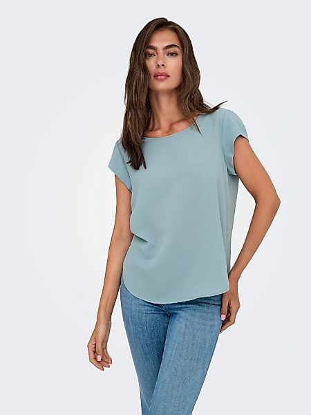 ONLY "ONLVIC – feminines Blusenshirt in lockerer Form" regular fit, Web, Ku günstig online kaufen