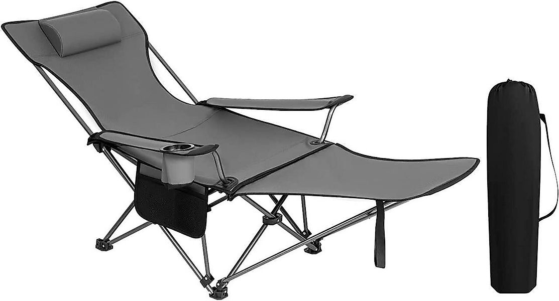 Woltu Campingstuhl (1 St), klappbar für Outdoor mit Armlehnen Getränkehalte günstig online kaufen