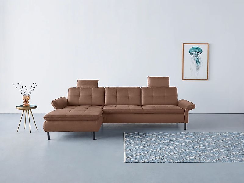 INOSIGN Ecksofa "Birkholm L-Form" Armlehnverstellung, auch in Easy Clean Be günstig online kaufen