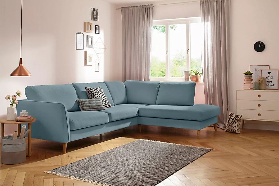 Home affaire Ecksofa "MARSEILLE 278/202 cm, L-Form, Ottom. rechts/links", m günstig online kaufen