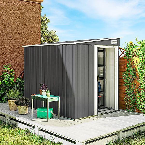 Outsunny Gerätehaus Gartenschuppen aus Metall, BxT: günstig online kaufen