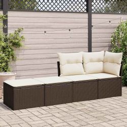 vidaXL Gartenlounge-Set 2-tlg. Garten-Sofagarnitur mit Kissen günstig online kaufen