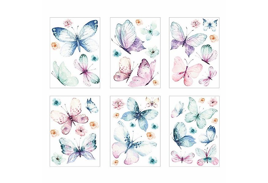 nikima Fensterbild Fensterbilder Schmetterlinge selbstklebend günstig online kaufen