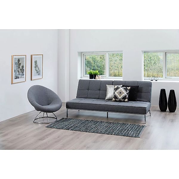 home24 Fredriks Loungesessel Lawton II Grau Webstoff 85x82x82 cm (BxHxT) günstig online kaufen