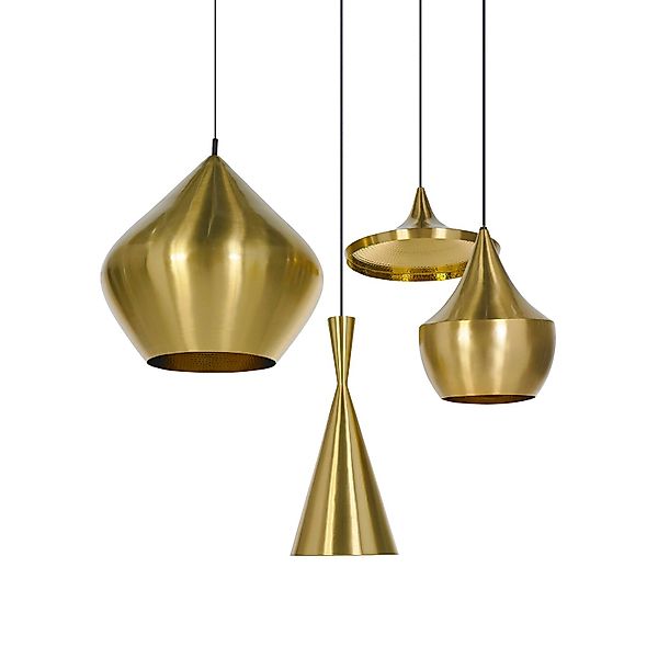 Tom Dixon Beat Range Round Pendellampe 4fl messing günstig online kaufen