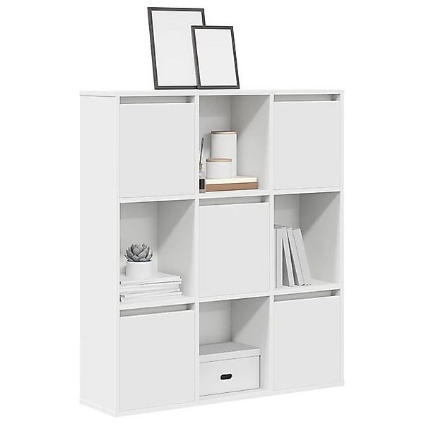 vidaXL Bücherregal Bücherregal Weiß 89x24x101,5 cm Holzwerkstoff günstig online kaufen