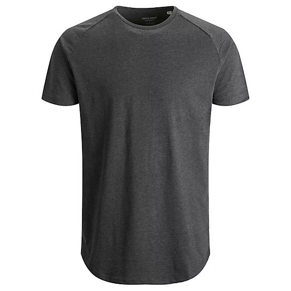 Jack & Jones Curved O-neck Kurzärmeliges T-shirt S Dark Grey Melange / Deta günstig online kaufen
