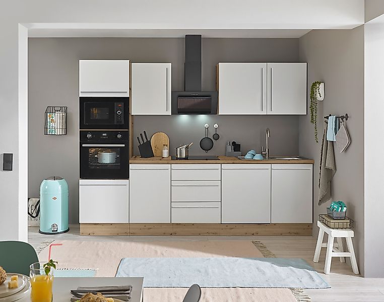 KOCHSTATION Küchenzeile Florida, Breite 280 cm, günstig online kaufen