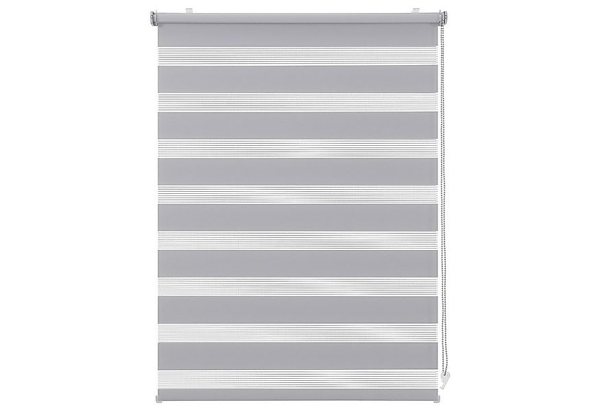 Doppelrollo Klemmfix ohne Bohre verdunkelnd Fensterrollo Seitenzugrollo Gra günstig online kaufen