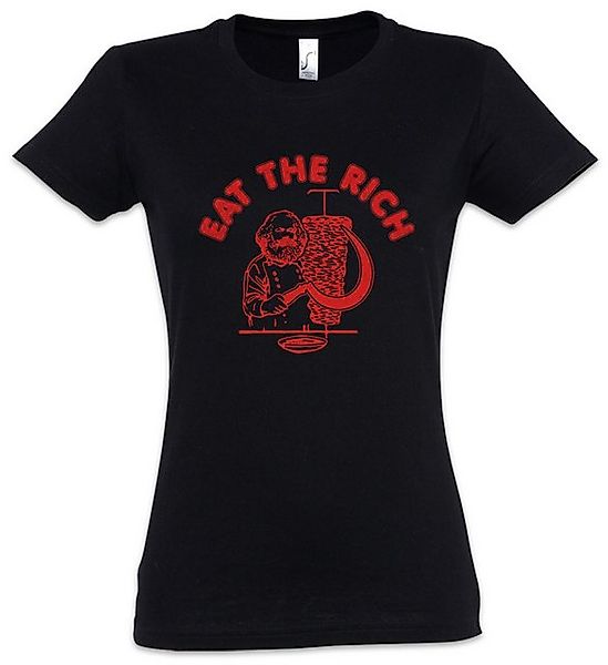 Urban Backwoods Print-Shirt Eat The Rich Damen T-Shirt Karl Socialism Commu günstig online kaufen