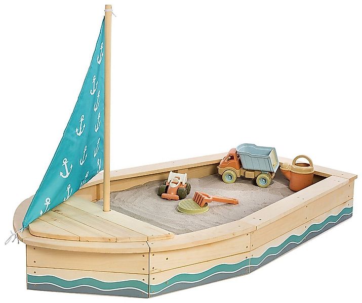 MUDDY BUDDY® Sandkasten Anchor Lover, natur - petrolblau günstig online kaufen