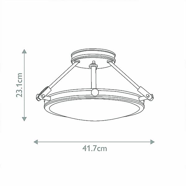 Deckenleuchte Collier, schwarz, Ø 41,7 cm, Stahl,  Glas, E14 günstig online kaufen